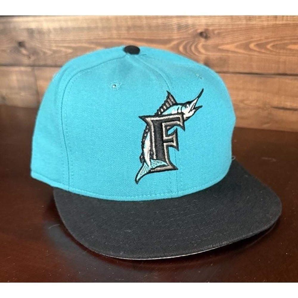 Florida Marlins Vintage New Era Diamond Collection Fitted Hat 7 1/8 100% WOOL